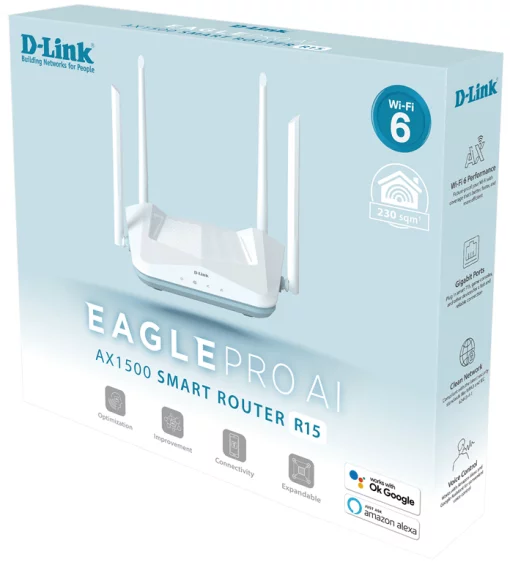 Маршрутизатор D-Link R15 X1500 3xGE LAN, 1xGE WAN