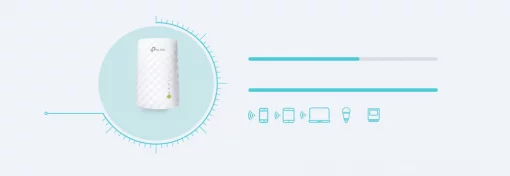 Розширювач покриття WiFi TP-LINK RE220 AC750, 1xFE LAN, MESH