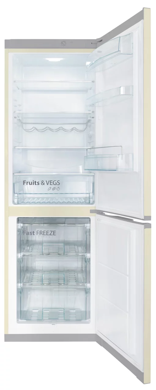 Холодильник Snaige з нижн. мороз., 185x60х65, холод.відд.-214л, мороз.відд.-88л, 2дв., A++, ST, бежевий