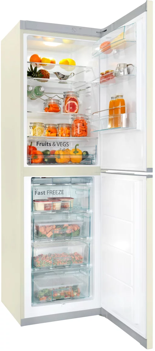 Холодильник Snaige з нижн. мороз., 194.5x60х65, холод.відд.-191л, мороз.відд.-119л, 2дв., A++, ST, бежевий