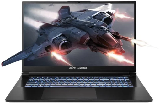 Ноутбук Dream Machines RG5060-17 17.3FHD IPS, Intel U9-275HX, 32GB, F1TB, NVD5060-8, DOS, чорний