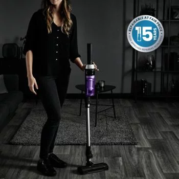 Пилосос Rowenta безпровідний X-Nano Essential, 100Вт, конт пил -0.4л, автон. робота до 40хв, НЕРА, фіолетово-чорний