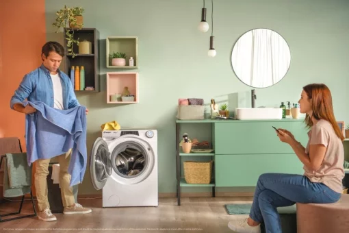 Пральна машина Candy фронтальна, 14кг, 1400, A, 67см, дисплей, пара, інвертор, білий