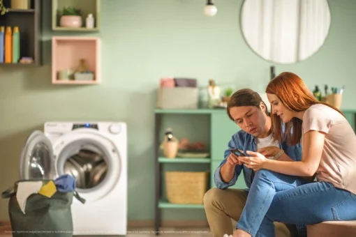 Пральна машина Candy фронтальна, 14кг, 1400, A, 67см, дисплей, пара, інвертор, білий