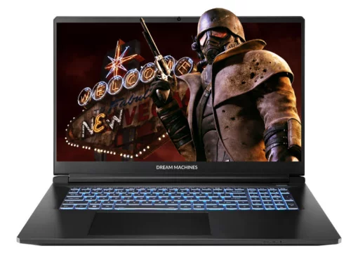 Ноутбук Dream Machines RT5070-17 17.3FHD IPS, AMD AI 7 350, 16GB, F1TB, NVD5070-8, DOS, чорний