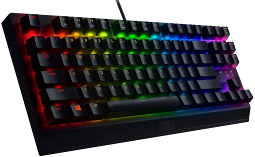 Клавіатура механічна Razer BlackWidow V3 TKL 87key, Green Switch, USB-A, EN/RU, RGB, чорний