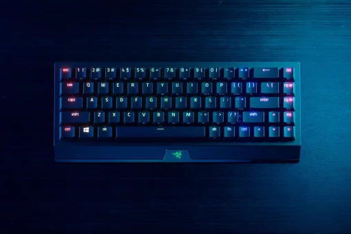 Клавіатура механічна Razer BlackWidow V3 Mini HyperSpeed 68key, Green Switch, USB-A/WL/BT, EN/RU, RGB, чорний
