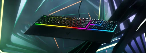 Клавіатура механічна Razer Ornata V3 104key, Mecha-Membrane Switch, USB-A, EN/UK, RGB, чорний