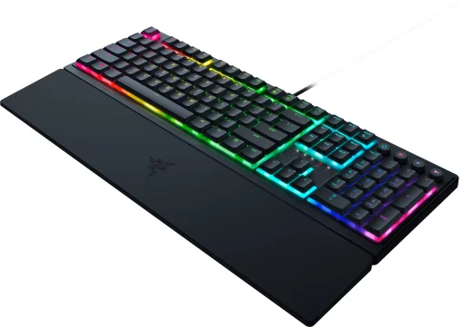 Клавіатура механічна Razer Ornata V3 104key, Mecha-Membrane Switch, USB-A, EN/UK, RGB, чорний