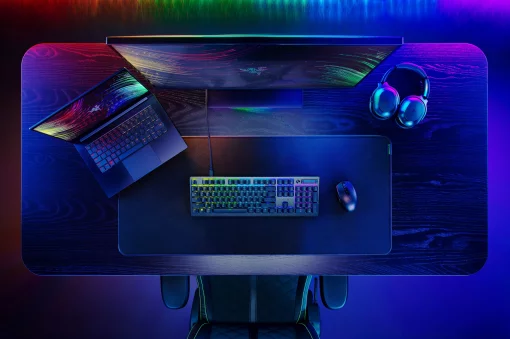 Клавіатура механічна Razer DeathStalker V2 105key, Red Switch, USB-A, EN/RU, RGB, чорний