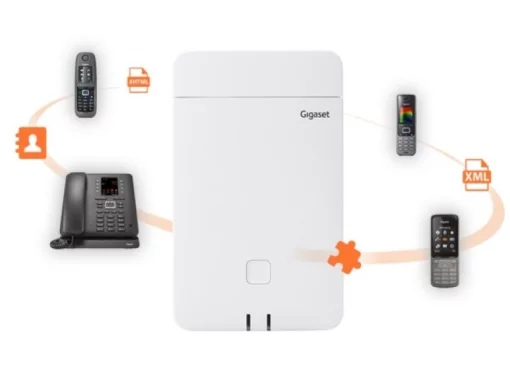 Базова станція IP-DECT Gigaset N670 IP PRO 1xFE LAN, SIP, PoE, до 8 паралельних дзвінків, до 20 трубок