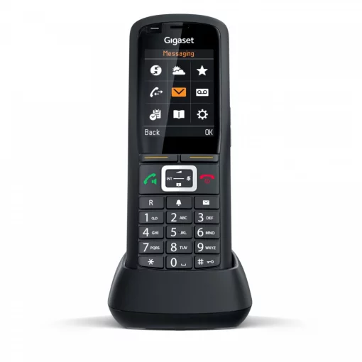 Трубка IP-DECT Gigaset R700H PRO 1xMicro-USB, 1x3.5 мм роз'єм для гарнітури, DECT, BT, 2.4" кольоровий дисплей, IP65