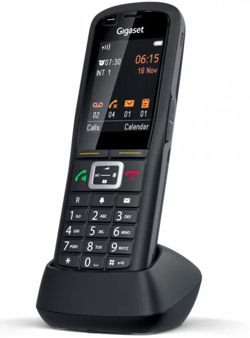 Трубка IP-DECT Gigaset R700H PRO 1xMicro-USB, 1x3.5 мм роз'єм для гарнітури, DECT, BT, 2.4" кольоровий дисплей, IP65