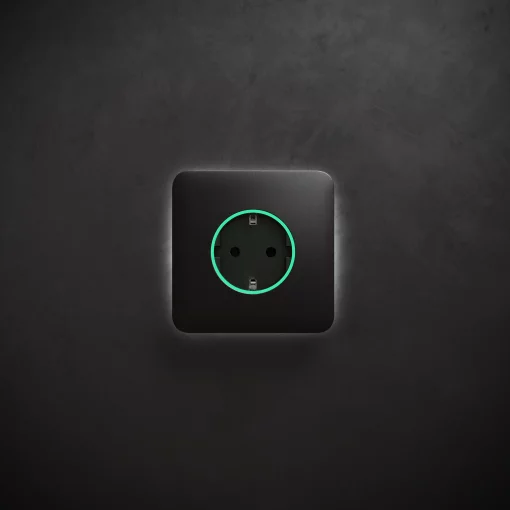 Розумна вбудована розетка Ajax Outlet black
