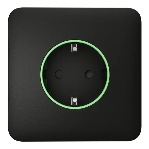 Розумна вбудована розетка Ajax Outlet black