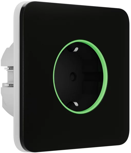 Розумна вбудована розетка Ajax Outlet black