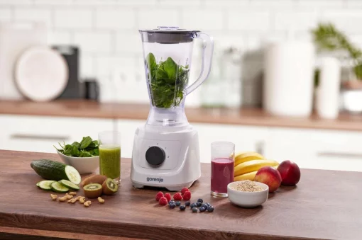 Кухонна машина Gorenje 800Вт, чаша-пластик, корпус-метал/пластик, насадок-6, білий