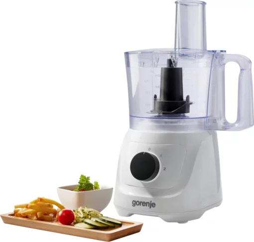 Кухонна машина Gorenje 800Вт, чаша-пластик, корпус-метал/пластик, насадок-6, білий