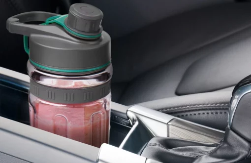 Блендер для смузі Sencor стаціонарний 800Вт, 2 ємності, чаша-600мл, титанові леза, вакуумні кришки, зелений