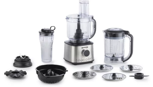 Кухонна машина Gorenje 1500Вт, чаша-пластик, корпус-метал/пластик, чорний