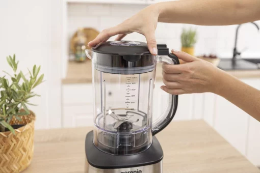 Кухонна машина Gorenje 1500Вт, чаша-пластик, корпус-метал/пластик, чорний