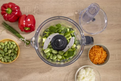 Кухонна машина Gorenje 1500Вт, чаша-пластик, корпус-метал/пластик, чорний