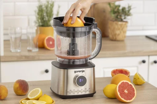 Кухонна машина Gorenje 1500Вт, чаша-пластик, корпус-метал/пластик, чорний