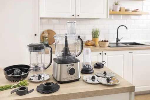 Кухонна машина Gorenje 1500Вт, чаша-пластик, корпус-метал/пластик, чорний