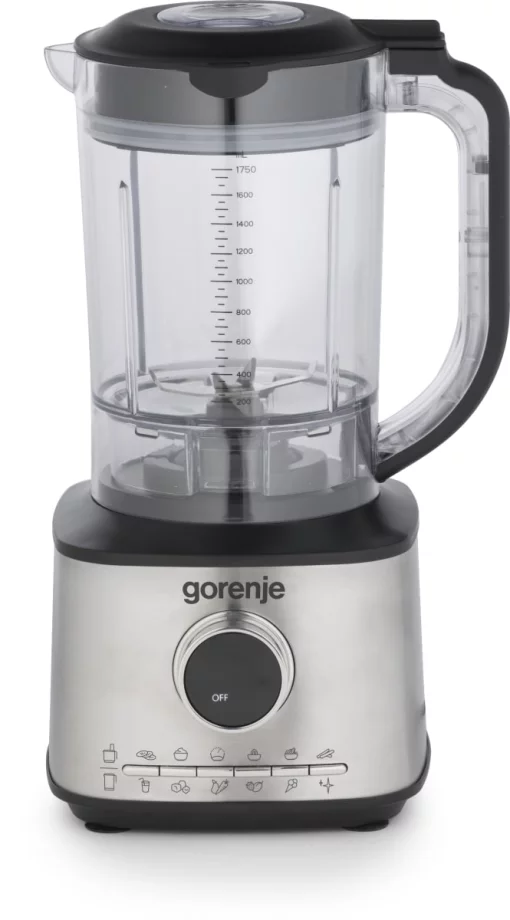 Кухонна машина Gorenje 1500Вт, чаша-пластик, корпус-метал/пластик, чорний
