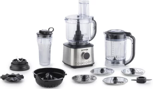 Кухонна машина Gorenje 1500Вт, чаша-пластик, корпус-метал/пластик, чорний
