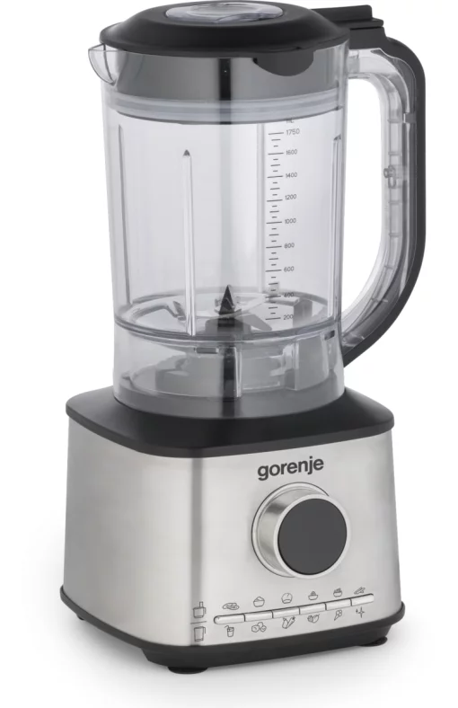 Кухонна машина Gorenje 1500Вт, чаша-пластик, корпус-метал/пластик, чорний
