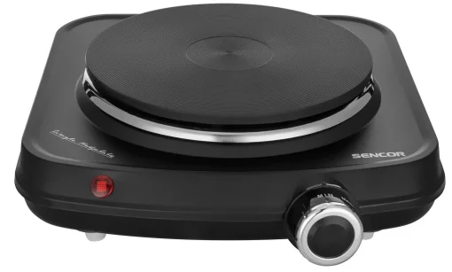 Плитка настільна Sencor електрична, конфорок - 1 на 1.5кВт, керування - мех., чорний