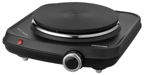 Плитка настільна Sencor електрична, конфорок - 1 на 1.5кВт, керування - мех., чорний