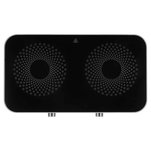 Плитка настільна Sencor індукційна, комфорок - 2 на 2.2 + 1.3кВт, керування - мех., чорний