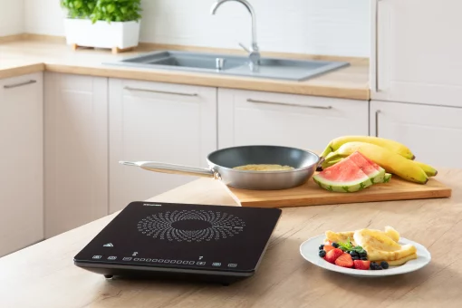 Плитка настільна Sencor індукційна, комфорок - 1 на 2кВт, керування - сенсорне, чорний