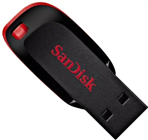 Накопичувач SanDisk   32GB USB 2.0 Type-A Cruzer Blade Чорний