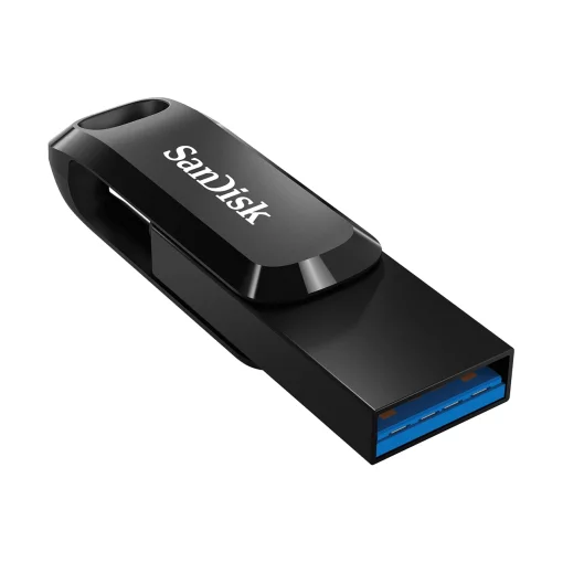 Накопичувач SanDisk   64GB USB 3.1 Type-A + Type-C Ultra Dual Drive Go Чорний