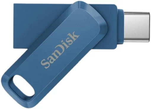Накопичувач SanDisk   64GB USB 3.1 Type-A + Type-C Ultra Dual Drive Go Синій