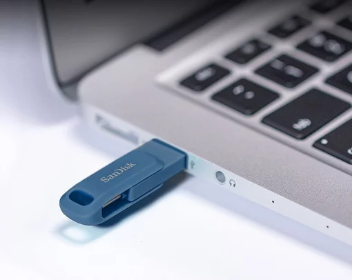 Накопичувач SanDisk  128GB USB 3.1 Type-A + Type-C Ultra Dual Drive Go Синій