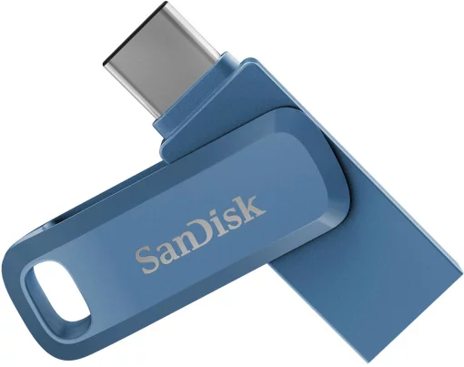 Накопичувач SanDisk  128GB USB 3.1 Type-A + Type-C Ultra Dual Drive Go Синій
