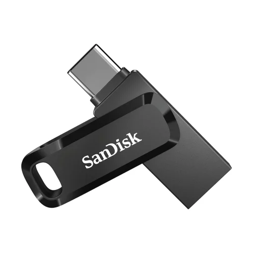 Накопичувач SanDisk  256GB USB 3.1 Type-A + Type-C Ultra Dual Drive Go Чорний
