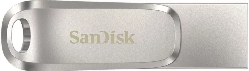 Накопичувач SanDisk  256GB USB 3.1 Type-A + Type-C Dual Drive Luxe Срібний