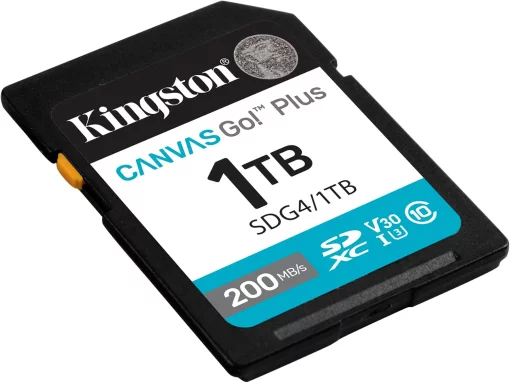 Карта пам'яті Kingston SD 1TB C10 UHS-I U3 V30 R200/W160MB/s