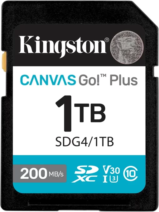 Карта пам'яті Kingston SD 1TB C10 UHS-I U3 V30 R200/W160MB/s