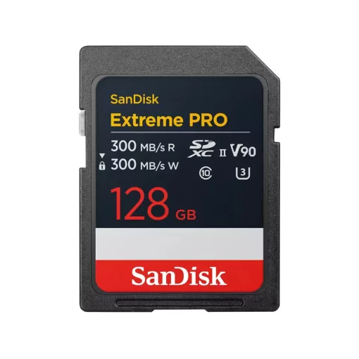 Карта пам'яті SanDisk SD  128GB C10 UHS-II U3 R300/W300MB/s Extreme Pro V90