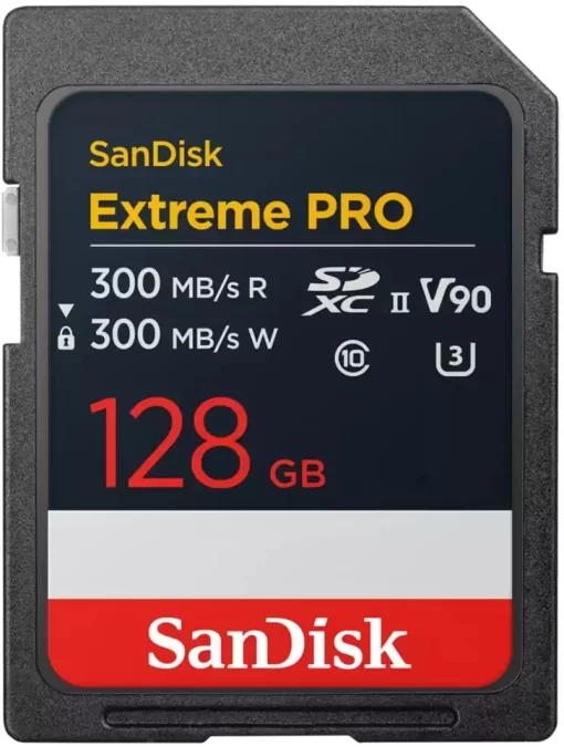 Карта пам'яті SanDisk SD  128GB C10 UHS-II U3 R300/W300MB/s Extreme Pro V90