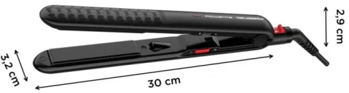 Випрямляч Rowenta x Karl Lagerfeld Optiliss II, >240Вт, темп.режимів-10, 130-230С, кераміка, турмалін , чорний