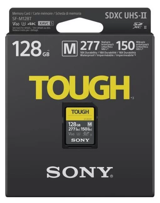 Карта пам'яті Sony SDXC  128GB C10 UHS-II U3 V60 R277/W150MB/s Tough