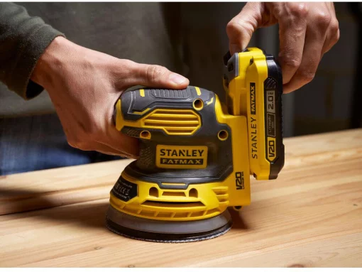 Шліфмашина ексцентрикова акумуляторна безщіткова STANLEY FATMAX SFMCW220D1S