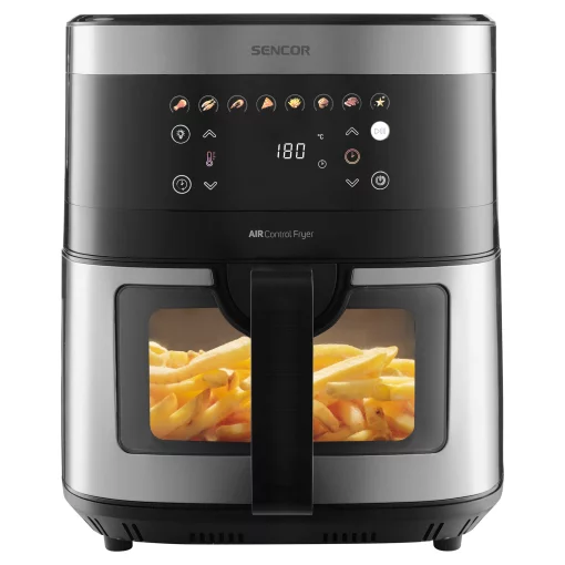 Мультипіч Sencor Vita, 1700Вт, чаша-9л, сенсорне керув., 7 програм, метал/пластик, з віконцем, сіро-чорний